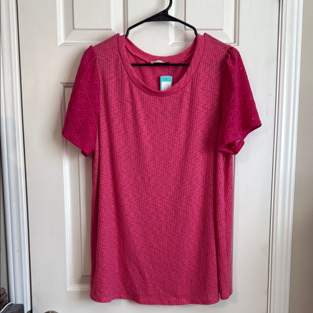 Gilli Pink Relaxed Short Sleeve Tee